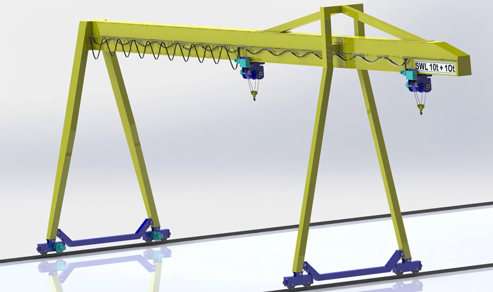 single girder gantry crane