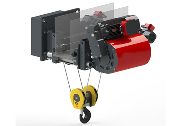 Explosion proof wire rope hoist