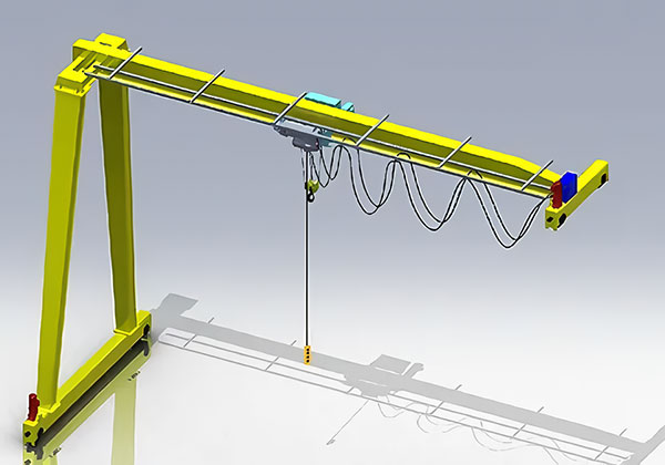 Semi gantry crane