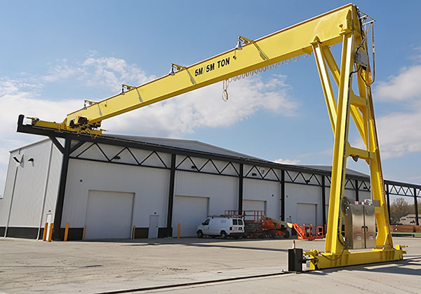 Semi gantry crane
