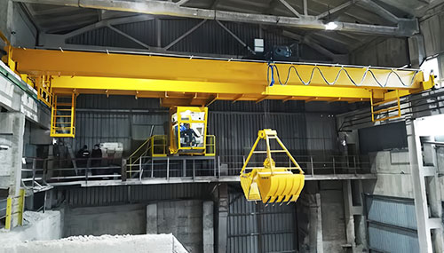Double Girder Overhead Crane With Grab