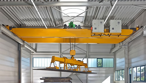 Double Girder Overhead Crane With Electromagnet