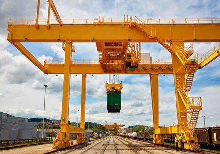 rail mounted container gantry crane
