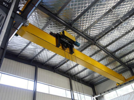 Motor-driven single beam overhead crane